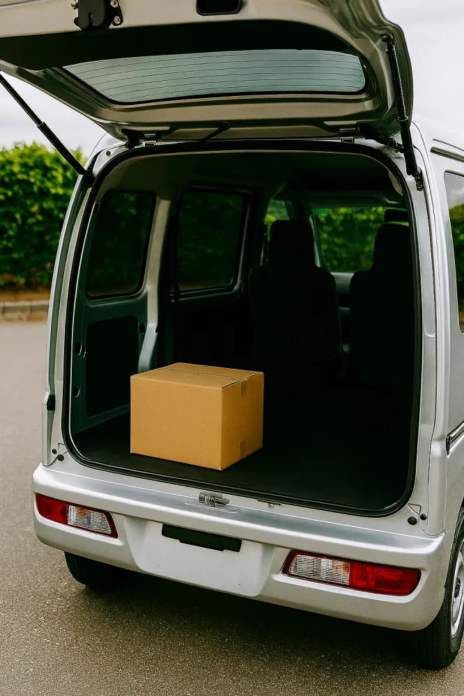 1件段ボール1個~の配送です。