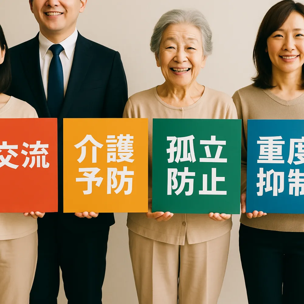 フレイル予防・介護予防や孤立防止効果があります